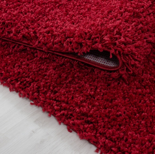Shaggy Rug Large Red for Living Room, Bedroom, Dining Room